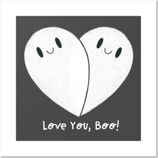 Love you Boo Ghosts Posters and Art